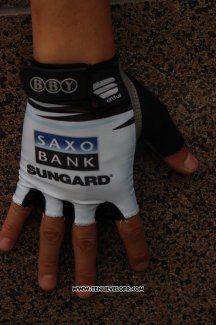 2010 Saxo Bank Tinkoff Gants Ete Ciclismo Blanc