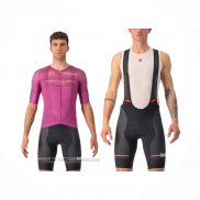 2024 Maillot Cyclisme Giro d'Italia Violet Manches Courtes Et Cuissard