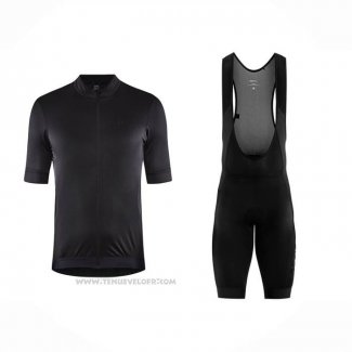 2023 Maillot Cyclisme Craft Fonce Noir Manches Courtes Et Cuissard