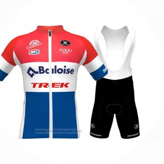 2024 Maillot Cyclisme Baloise Trek Rouge Blanc Bleu Manches Courtes Et Cuissard