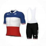 2024 Maillot Cyclisme Groupama-FDJ Rouge Blanc Bleu Manches Courtes Et Cuissard