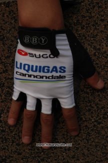 2011 Liquigas Gants Ete Ciclismo Blanc