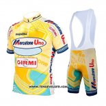 2019 Maillot Ciclismo Mercatone Uno Jaune Manches Courtes et Cuissard