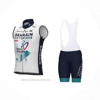 2024 Gilet Coupe-vent Bahrain Victorious Blanc Et Cuissard