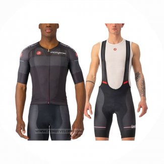 2024 Maillot Cyclisme Giro d'Italia Noir Manches Courtes Et Cuissard