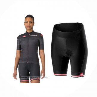 2024 Maillot Cyclisme Femme Giro d'Italia Noir Manches Courtes Et Cuissard