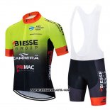 2020 Maillot Ciclismo Biesse Carrera Vert Noir Manches Courtes et Cuissard