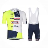 2024 Maillot Cyclisme Intermarche-Wanty Blanc Jaune Manches Courtes Et Cuissard