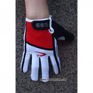 2020 Pinarello Gants Doigts Longs Blanc Rouge