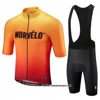 2020 Maillot Cyclisme Morvelo Orange Manches Courtes et Cuissard