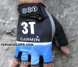 2012 Garmin Gants Ete Ciclismo Noir