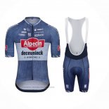 2024 Maillot Cyclisme Alpecin Deceuninck Bleu Manches Courtes Et Cuissard