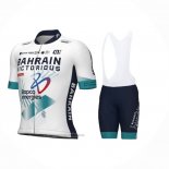 2024 Maillot Cyclisme Bahrain Victorious Blanc Manches Courtes Et Cuissard